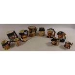 Four small Royal Doulton character jugs, 'North American Indian', 'Aramis',