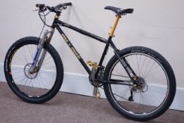 On-One mountain bike, Fox front suspension forks, Shimano crank, front and rear derailleurs,