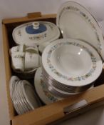 Royal Doulton 'Pastorale' tea and dinnerware, eight place settings including a large tureen,