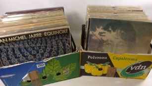 Collection of LP Records 1970's-1990's in two boxes Condition Report <a