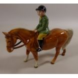 Beswick Boy on Palomino pony no. 1500, H14.5cm Condition Report <a href='//www.