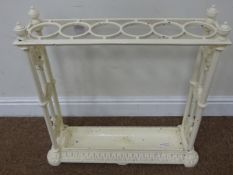 Victorian/ early 20th Century cast iron painted umbrella stand H63cm Condition Report