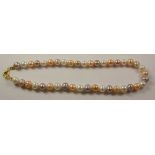 Pastel pearl necklace Condition Report <a href='//www.davidduggleby.