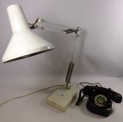 Bell Telephone and a white angle poise lamp Condition Report <a href='//www.