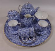 Royal Worcester cabaret set comprising of a tray, tea pot, sucrier, milk jug,