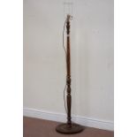 Late 20th century stained beech standard lamp Condition Report <a href='//www.