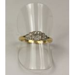 Art Deco diamond ring stamped 18ct plat Condition Report <a href='//www.