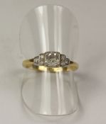 Art Deco diamond ring stamped 18ct plat Condition Report <a href='//www.