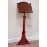 Early 20th century ecclesiastical painted pine adjustable lectern Condition Report