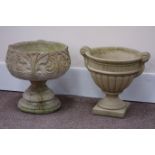 Two composite stone planters Condition Report <a href='//www.davidduggleby.