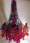 Multicoloured six branch decorative chandelier Condition Report <a href='//www.