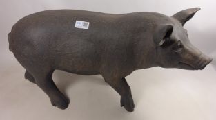 Composite pig, L63cm, H34cm Condition Report <a href='//www.davidduggleby.