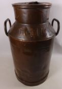 Copper milk churn H56cm Condition Report <a href='//www.davidduggleby.