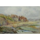 Old Whitby, watercolour signed and dated Joseph West 1912, 37.5cm x 54.