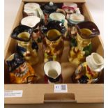 Collection of Toby & Character jugs in one box Condition Report <a href='//www.