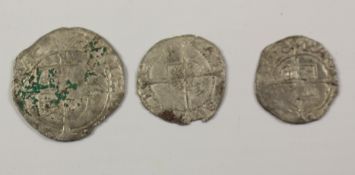 Three Elizabethan silver coins Condition Report <a href='//www.davidduggleby.
