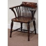 Early 20th century walnut office chair Condition Report <a href='//www.