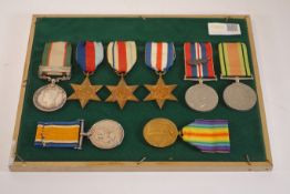 Group of six WWII medals issued to A.C.I. G Wright R.A.F.