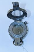 Military brass marching magnetic compass Mk.