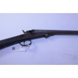 19th century 70 bore needle fire rifle with screw breech,