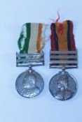 Victoria & Edward VII South Africa medals issued to 2492 Pte R Smith Grenadier Guards with