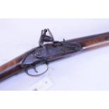 Mid 18th century French Footpad's sawn off 11 bore musket, 44.