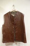 1940's man's leather waistcoat Condition Report <a href='//www.davidduggleby.