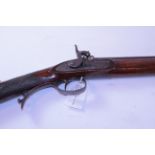 Mid 19th century percussion rifle by Geo. Forrest & Sons of Jedburgh No.