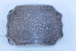 1970's 'Wells Fargo & Co's Express' belt buckle stamped Tiffany Broadway New York engraved 'St.