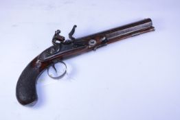 18th/19th century 16 bore flintlock pistol by Nicholson,