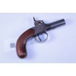 Mid 19th century 50 bore percussion pistol by Booth of Durham,