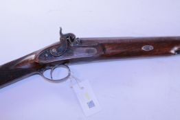 19th century 14 bore percussion sporting gun by Henry of Worksop, 81.