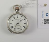 Victorian silver crown wound pocket watch by George Snaith of Wigton no 47697,