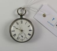 Victorian silver key wound pocket watch signed Kendal & Dent 106 Cheapside London no15050,