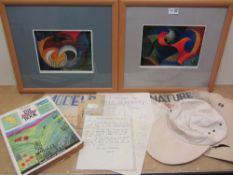 Collection of David Hockney memorabilia from the former family home in Bradford to include a hand