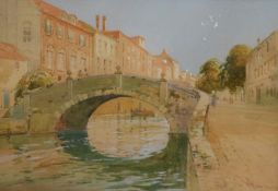 Wilfrid Knox (British 1884-1966): 'A Venetian Canal',