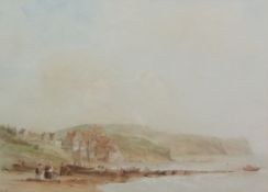 John Wilson Carmichael (British 1779-1868): Robin Hoods Bay, watercolour monogrammed and dated 1849,