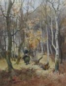 Albert George Stevens (Staithes Group 1863-1925): Gathering Wood,