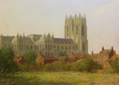 Walter Goodin (British 1907-1992): 'Beverley Minster from the Friary',