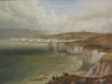 Henry Barlow Carter (British 1804-1868): 'Flamborough Head Looking South',