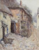 Hannah (Hoyland) Mayor (Staithes Group 1871-1947): Village Cottages,