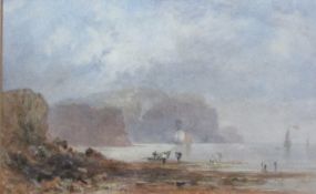 George Weatherill (British 1810-1890): 'Boulby Cliff' on the Yorkshire Coast,