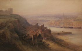 Frederick William Booty (British 1840-1924): 'Whitby from the East Cliff',