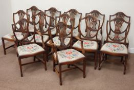 Regency style mahogany dining table,