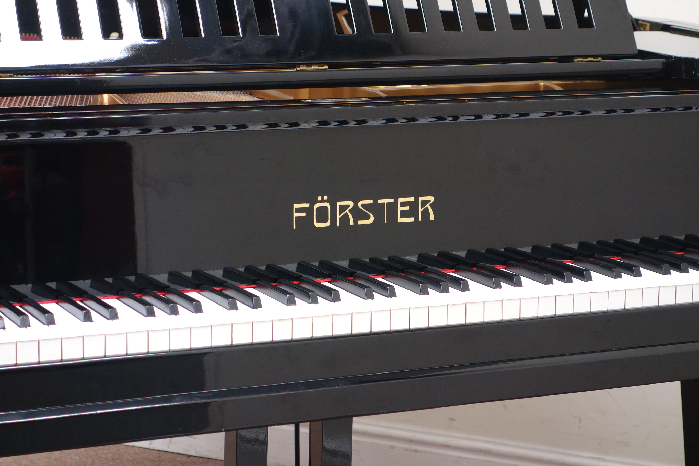 August Förster black lacquered grand piano, - Image 2 of 4