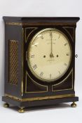 Early 19th century bracket clock,