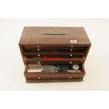 An engineers seven drawer chest by UNION with tools G