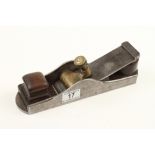 An improved pattern d/t steel mitre plane by SPIERS with rosewood infill,