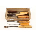 Ten carving tools G