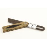 A 6" sliding bevel by JAMES HOWARTH with brass & ebony laminated stock G